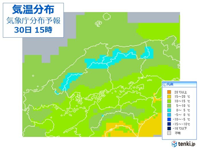 あす30日から　一気に寒くなる