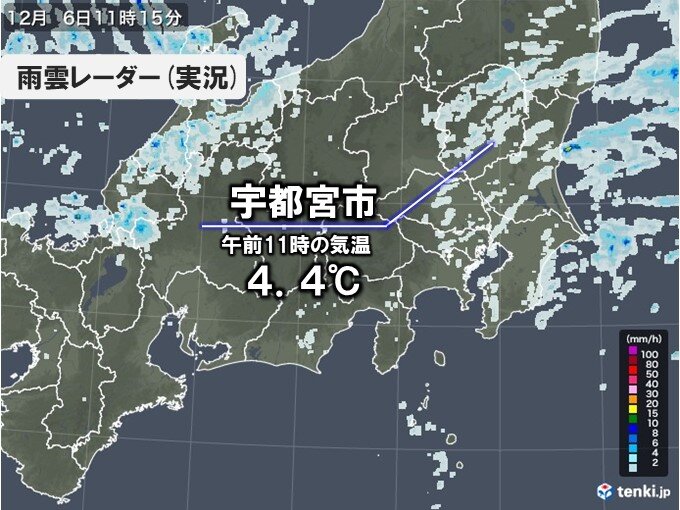 宇都宮で初雪を観測 関東まだ冷たい雨 北陸や東北は雨や雪で午後は雷を伴うところも｜愛媛新聞ONLINE