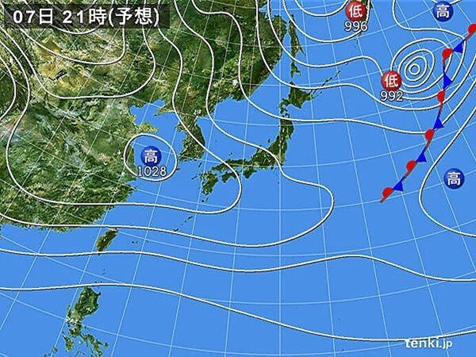 きょう7日　各地の天気