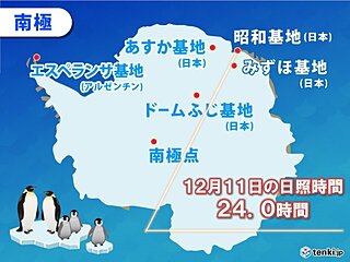 きょう12月14日は「南極の日」　今は白夜　昭和基地では今月11日は日照24時間