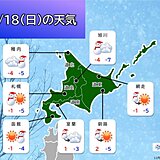 北海道　明日18日は風雪強まる　これまで雪のなかった太平洋側でも積雪状態に