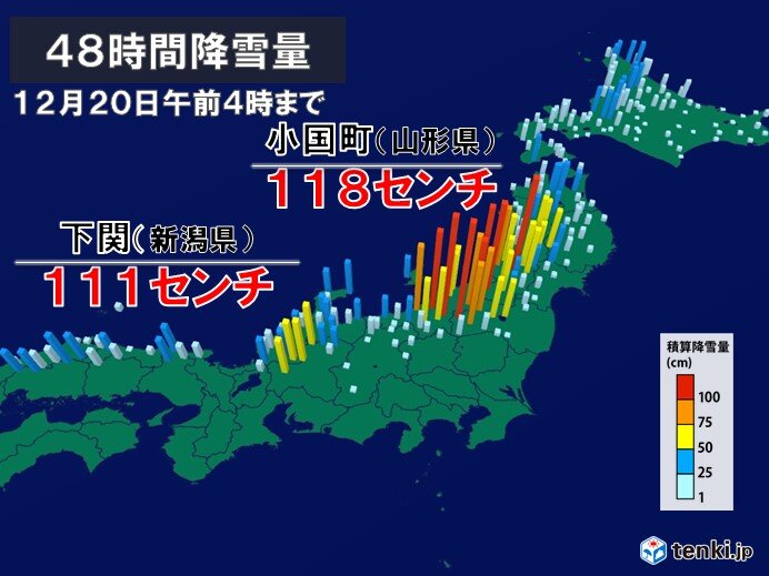 記録的な大雪　48時間降雪量100センチ超も　除雪作業の注意点