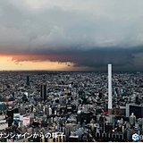 関東に活発な雨雲　東京も激しい雨注意