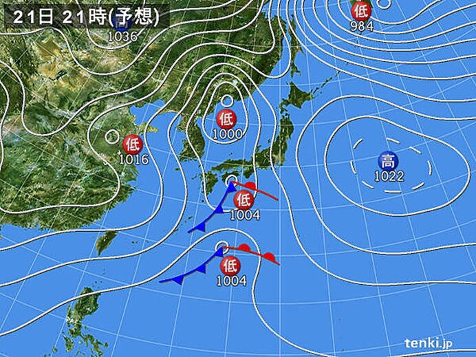 西から天気下り坂