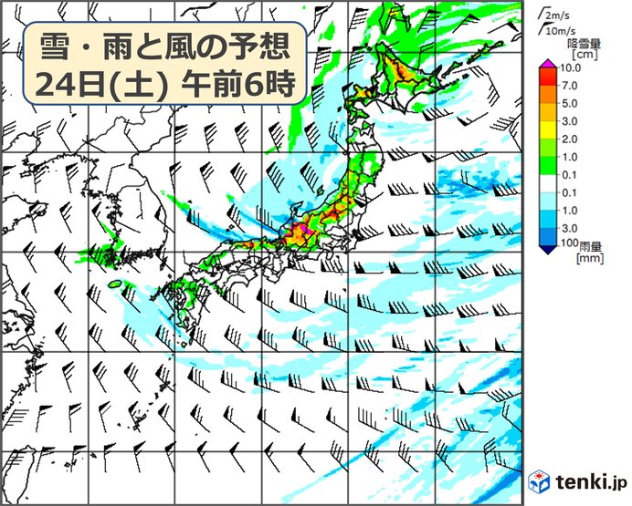日本海側を中心に大雪・暴風雪に警戒