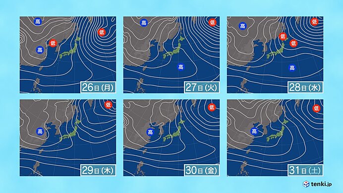 週明けにかけて大雪警戒