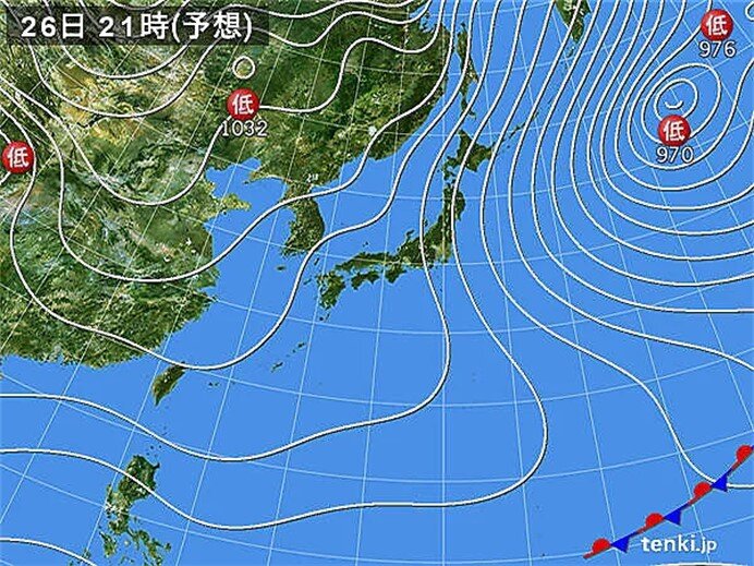 日本海側は断続的に雪や雨　積雪や路面の凍結に注意