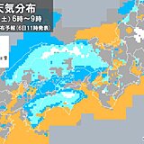 関西　あす7日は太平洋側でも冷たい雨や雪に