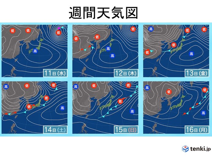 今週後半は暖気流入　季節外れの暖かさ　来週は寒さが戻る