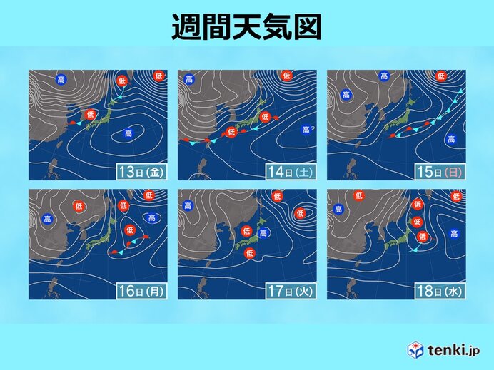 週後半は気温上昇　天気は下り坂