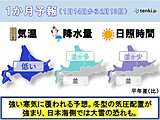 北海道の1か月予報　強い寒気の影響を受けそう　厳しい寒さに日本海側では大雪も!?