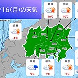 きょう16日の関東　昼過ぎまで広く雨　気温は大幅ダウン　万全の防寒対策を