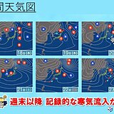 今週末以降　今季最強どころか記録的寒波襲来か　寒気が強いと何が起こる?