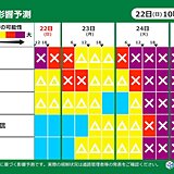 道路影響予測　24日～大寒波の影響広がる　車の立ち往生など交通機関に影響も