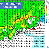 24日の関東　北部を中心に大雪に　東京23区でも積雪　あす朝にかけ路面凍結に注意