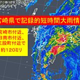 宮崎県に記録的短時間大雨情報