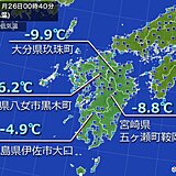 九州 けさは厳しい冷え込み 27(金)は再び大雪の恐れ
