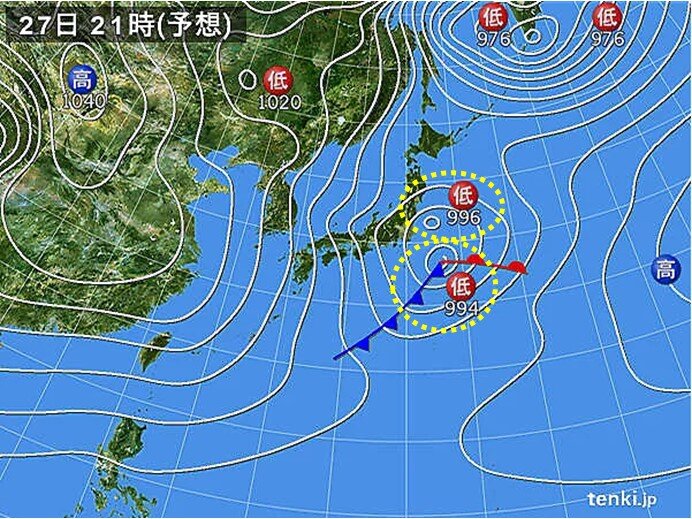 西・東日本の太平洋側でも雪