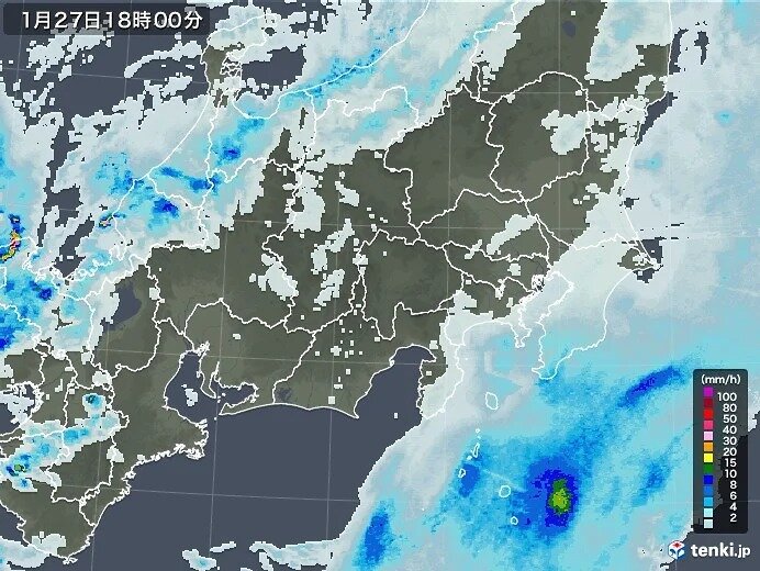 昼頃から雨や雪　気温低下により雨から雪に変わる所も