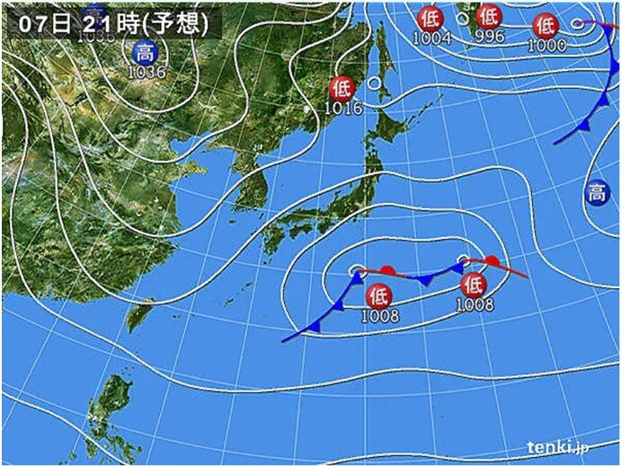 きょうの天気図