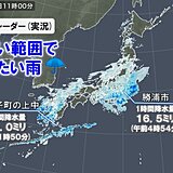 九州では激しい雨を観測　午後も広く冷たい雨で傘が手放せない　都心も午後は本降りに