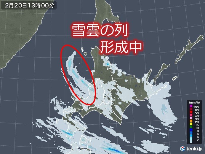 北海道　明日21日にかけて引き続き雪の強まりに注意