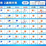 2週間天気　飛び石連休は冬の寒さ　3月は春らしい暖かさ　スギ花粉の飛散がピークに