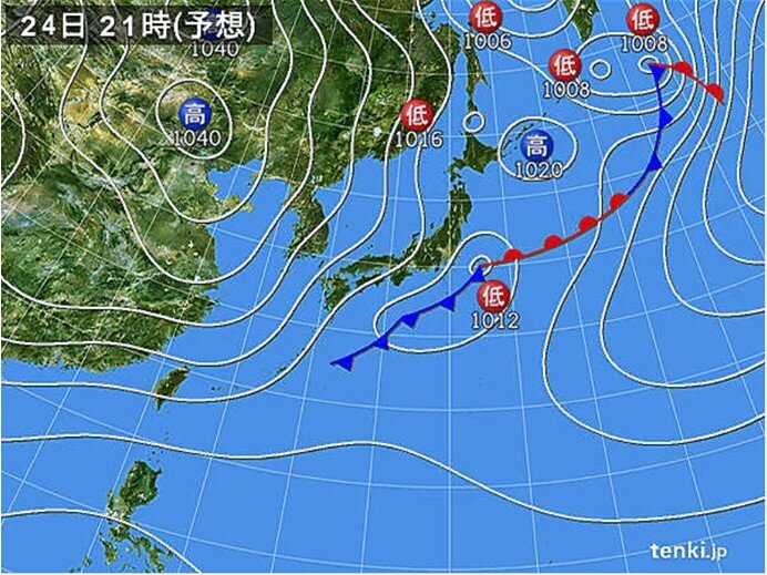 きょうの天気図