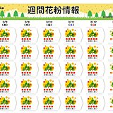 関東週間　花粉が連日のように大量飛散　木曜日は汗ばむ陽気に　服装選びに注意
