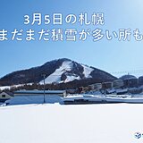 北海道　数日周期で天気が変わり、ぽかぽか陽気も　根雪の終わり早そう