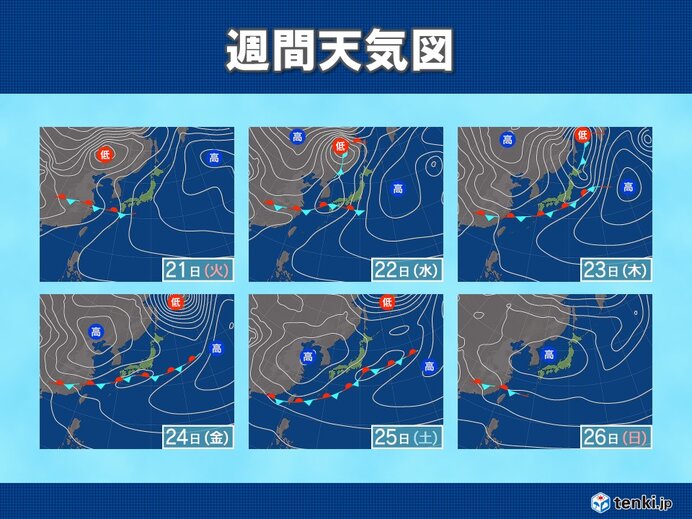 菜種梅雨　22日(水)～23日(木)荒天のおそれ