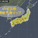 花粉情報　きょうもスギやヒノキ花粉に要注意　飛散が減るのはいつ?