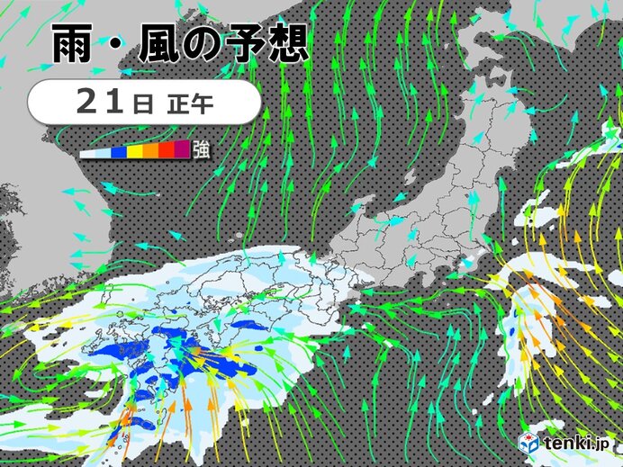 きょう春分の日の天気　九州～近畿は雨や雷雨　激しい雨に注意　東海や関東も所々で雨