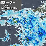 九州や奄美に雨雲　屋久島で激しい雨を観測　日中は東海まで雨エリア広がる