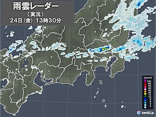 関東　所々に雨雲　埼玉県などに発達した雨雲も　夜は雨エリアが広がる