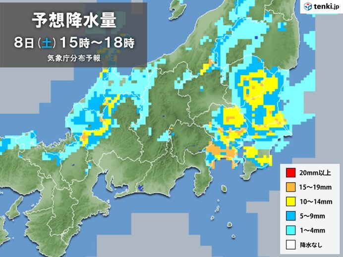 関東　午後は天気急変　急な雨・落雷・突風・ひょうに注意　夜は気温急降下　山沿い雪