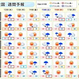 あす水曜　雨のあと黄砂大量飛来　今週末は雨・風強まり荒天のおそれ