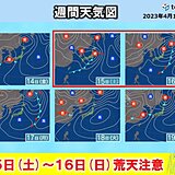 あす13日にかけて黄砂注意　土日は西日本～北日本で荒天　太平洋側で大雨のおそれ