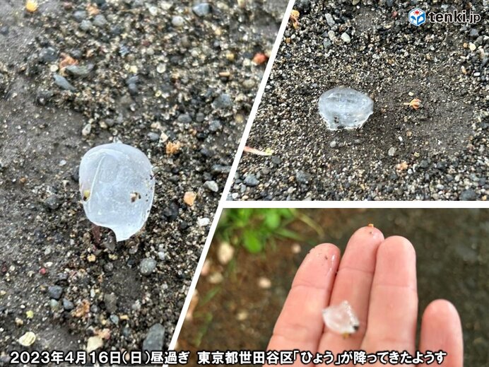 天気急変に注意　東京都心で直径8ミリの「ひょう」観測