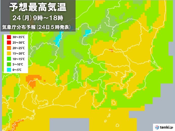 風がヒンヤリ　暖かい服装で