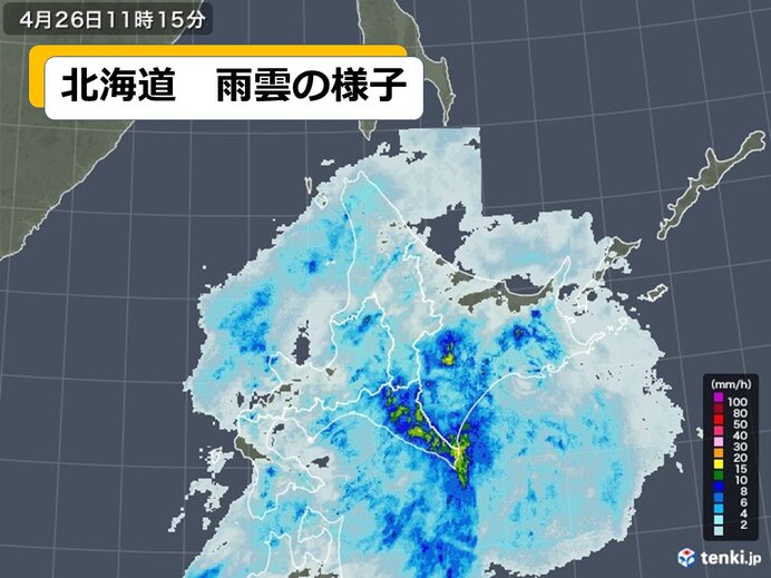 北海道　道東などで激しい雨に　風も強く荒天に