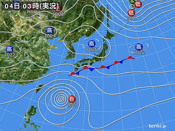 きょうの天気　九州～北海道