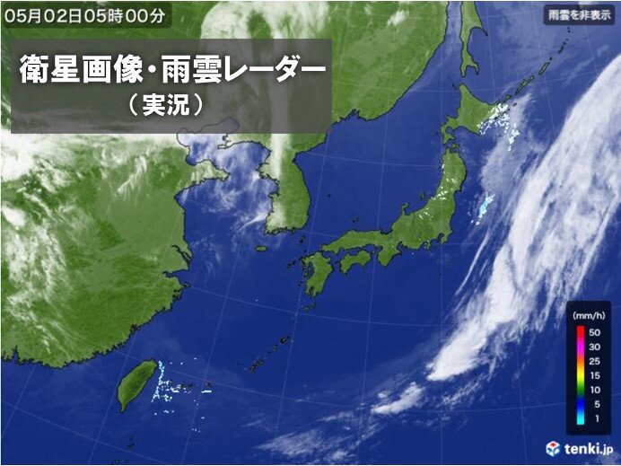 全国的に晴れ　行楽日和