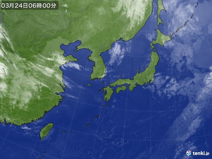 広く晴れ　関東のお花見は急な雨に注意