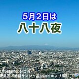 2日は八十八夜　夏が近づく頃でも冬日は30地点以上　まだ遅霜には注意を