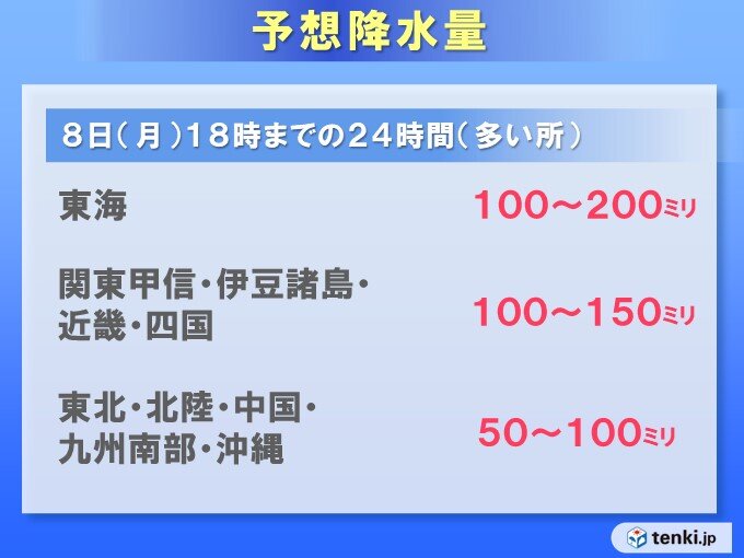 前線の動き遅く　連休明けの通勤に影響か