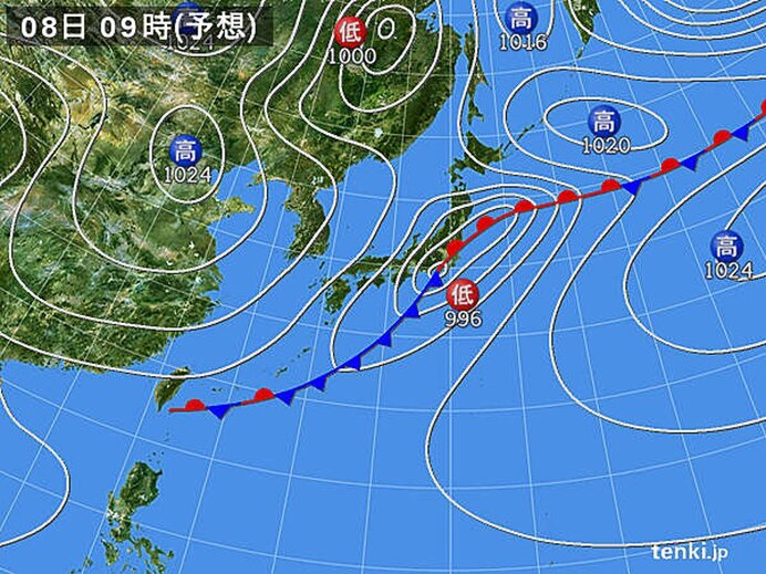 大気の状態が不安定　土砂降りの雨