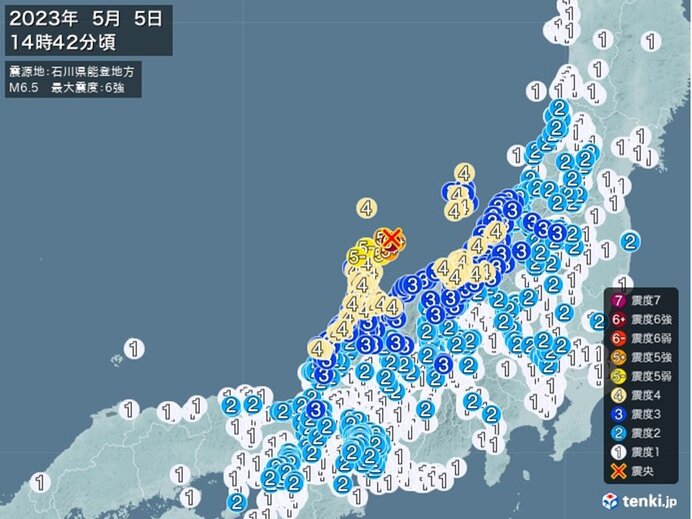 能登地方　地震活動が活発な状況が継続