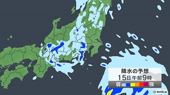 週明けは午前中心に雨