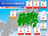 関東　きょうは急な暑さ　あす・あさって極端な暑さ注意　都心30℃　前橋35℃予想